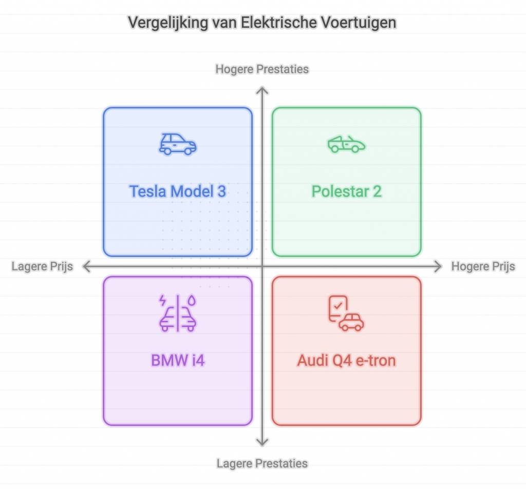 Elektrische auto's vergeleken